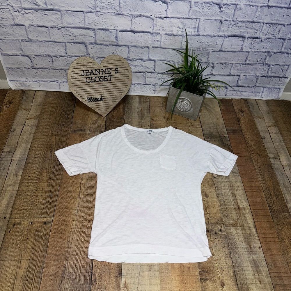 JAMES‎ PERSE Women's Crewneck Tee Shirt Top White size 2 Medium